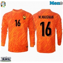 France Mike Maignan #16 Goalkeeper Replica Away Shirt Euro 2024 Long Sleeve